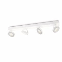 Philips Ledspot Clockwork Wit 4x4,5w