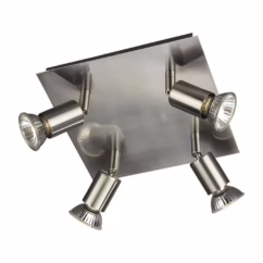Philips Plafond Spot Carrea 4-lichts rvs 5503417PN