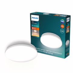 Philips Plafondlamp Acuna - Warm Wit - 24,5cm - 12w - Met Sensor