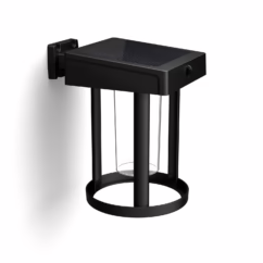 Philips Solar Wandlamp Camill Zwart Rond 1,4w Met Sensor