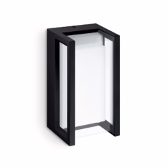 Philips Wandlamp Buiten Pyrona - Zwart - Warm Wit - 12w
