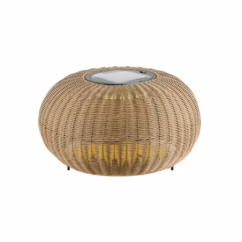 SLV Lage vloerlamp Adegan Flat Solar solar rotan 1008389