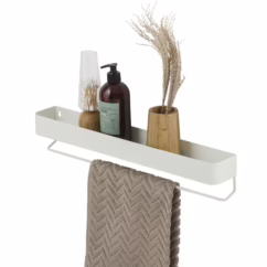 Sealskin Brix Wandrek Met Handdoekrek 55cm Wit