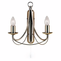 Searchlight Antieke wandlamp Maypole 6342-2AB