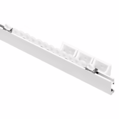 Sencys Gordijnrail Flat Avr6 Wit 400cm