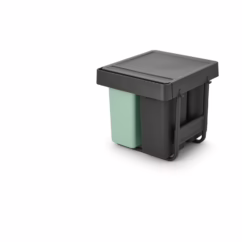 Sort&go Inbouwemmer 10+10+20l Jade Green/dark Grey