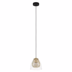 Stars of Light Hanglamp goud met glas Jazminia - Ø 20cm 390037