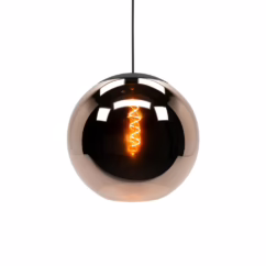Stars of Light Hanglamp met roodkoper glas Cordoba Ø 30cm 390089