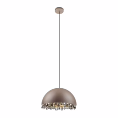 Stars of Light Mokka hanglamp met kristal Gaetano 2 - Ø 45cm 39948