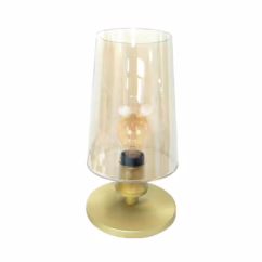Steinhauer Strakke tafellamp Ancilla rond goud 3103ME