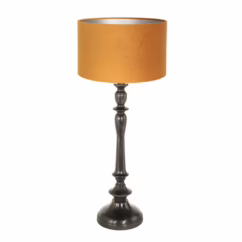 Steinhauer Tafellamp Bois met oranje kap 3768ZW