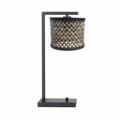 Steinhauer Tafellamp Stang met dimmer en bamboe kap 3715ZW