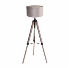 Steinhauer Tripod vloerlamp Triek met zilvere kap 4106ZW