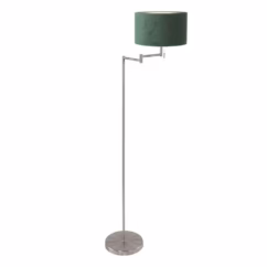 Steinhauer Vloerlamp Bella metaal met groene kap 3880ST
