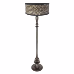 Steinhauer Vloerlamp Bois met bamboe kap 3774ZW