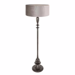 Steinhauer Vloerlamp Bois met zilvere kap 3776ZW