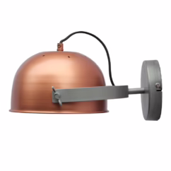 Urban Interiors Wandlamp Retro 22cm koper met grijs AI-WL-10-K
