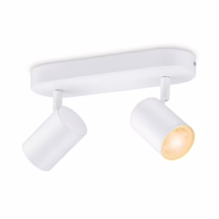 Wiz Opbouwspot Imageo Wit Gekleurd Licht 2xgu10 5w