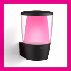 Wiz Wandlamp Elpas Zwart Gekleurd Licht 8,5w