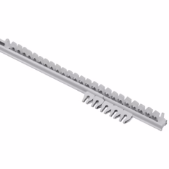 Plus Uitschuifbare Gordijnrail Wit 210-400 Cm