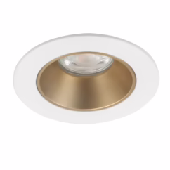 Highlight Design spotDownlights wit met goud Ø 8cm - S7830.00