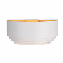 Highlight Design wandlampElena wit met goud - W3646.00