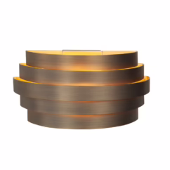 Highlight Design wandlampScudo koper brons met goud 25cm - W3641.32