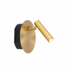 Lucide Draadloze Wandlamp Jolijn Magnetisch Messing ⌀10,2cm 2w