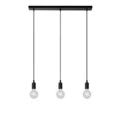 Lucide Hanglamp Fix Multiple Zwart 3xe27