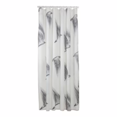 Sealskin Birds Douchegordijn 180x200 Cm Polyester Zwart / Wit