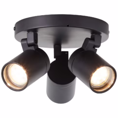 Aquavive Plafondspot Irminio Zwart ⌀19cm 3xgu10 5w