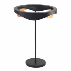 Highlight Design tafellampAscoli zwart met goud Ø 36cm - T1540.01