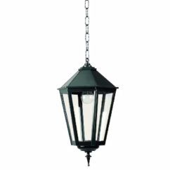 KS Verlichting Hanglamp met kettingChain K7C nostalgie - groen - 5114
