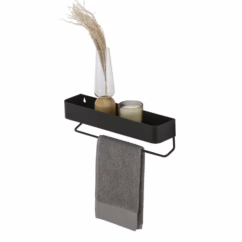 Sealskin Wandrek Met Handdoekhouder Brix 35cm Metaal Zwart