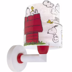 Dalber WandlampSnoopy wit met rood - 76309