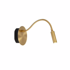 Lucide Draadloze Wandlamp Jolijn Magnetisch Messing ⌀11cm 2w