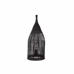 Lyora Bohemian vloerlampNaos rotan 54,5H zwart - 9586630