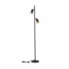 Lyora Design vloerlampLuvia zwart met goud - 9011450
