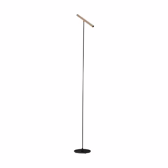 Lyora Design vloerlampPrato zwart met mokka bruin - 9580924