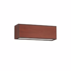 Lyora Solar wandlampBrown roestbruin met hout - 9030584