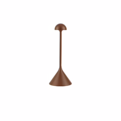 Lyora TafellampDalt roestbruin oplaadbaar met USB - 9030145