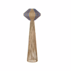 Lyora VloerlampAbby Ø 50cm bruin met blauw - 9586616