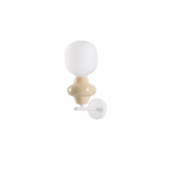 Lyora WandlampClio geel keramiek met wit glas - 9009125