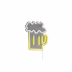 Trio Neon wandlampBeer geel - R23721100