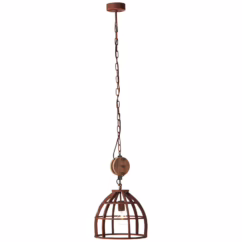 Brilliant Hanglamp Matrix Metaal Roest ⌀34cm E27