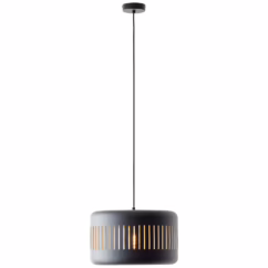Brilliant Hanglamp Tyas Zwart Goud ⌀38cm E27