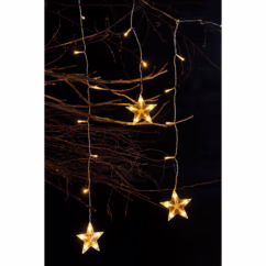 Central Park Star Icicle Light Lichtsnoer - 216 Led's - Warm Wit - 2,1m - Buiten