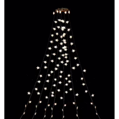 Central Park Star Tree Curtain Lichtsnoer - 200 Led's - Warm Wit - 21x18x9cm - Buiten