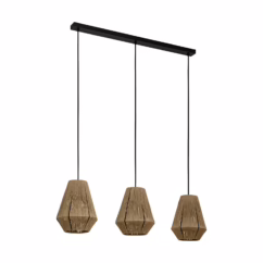 Eglo Hanglamp Alderney Bruin 3xe27