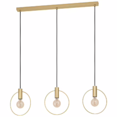 Eglo Hanglamp Manizales Messing 3xe27 40w